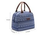 LOKASS Women’s Water-resistant Soft Lunch Bag-Blue elephant 6