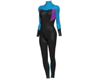 Crystal Girls Superstretch Steamer 3/2mm Wetsuits Blue