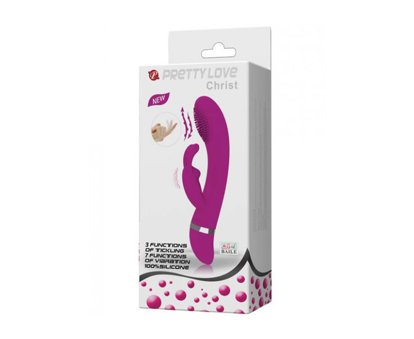 Rechargeable Christ (Purple) Vibrator Dildo Sex Adult Pleasure Orgasm