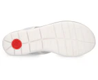 FitFlop Women's Uberknit Toe-Thong Sandals - White/Silver