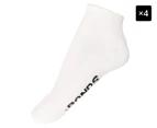 4 x Bonds Active Women's Size 8-11 Sportlet Sock - White