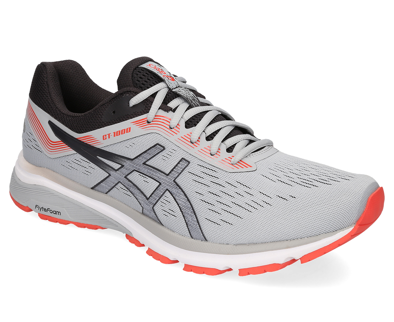 ASICS Men's GT-1000 7 Running Sports Shoes - Mid Grey/Phantom | Catch.co.nz