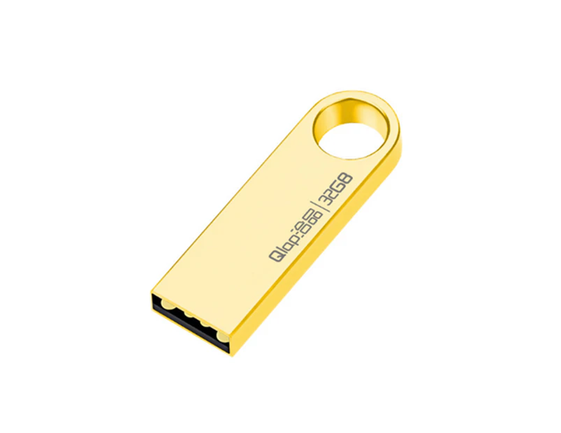 Select Mall usb flash drives memory stick metal Design u disk pen drive - GOLD2.0