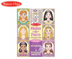 Melissa & Doug Make-a-Face Sparkling Princesses Stickers Pad
