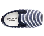 Walnut Baby Mini Charlie Shoes - Navy/Cream Stripe