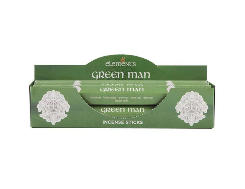 Elements Green Man Incense Sticks (Box Of 6 Packs) (Green) - SD1394