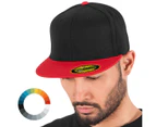 Flexfit Premium 210 Fitted 2-Tone Cap - Red/Black