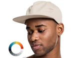 Flexfit 5-Panel Unstructured Snapback Cap - One Size - Black