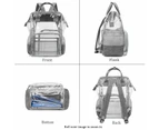 LOKASS Unisex Large Transparent PVC School Backpacks-Grey