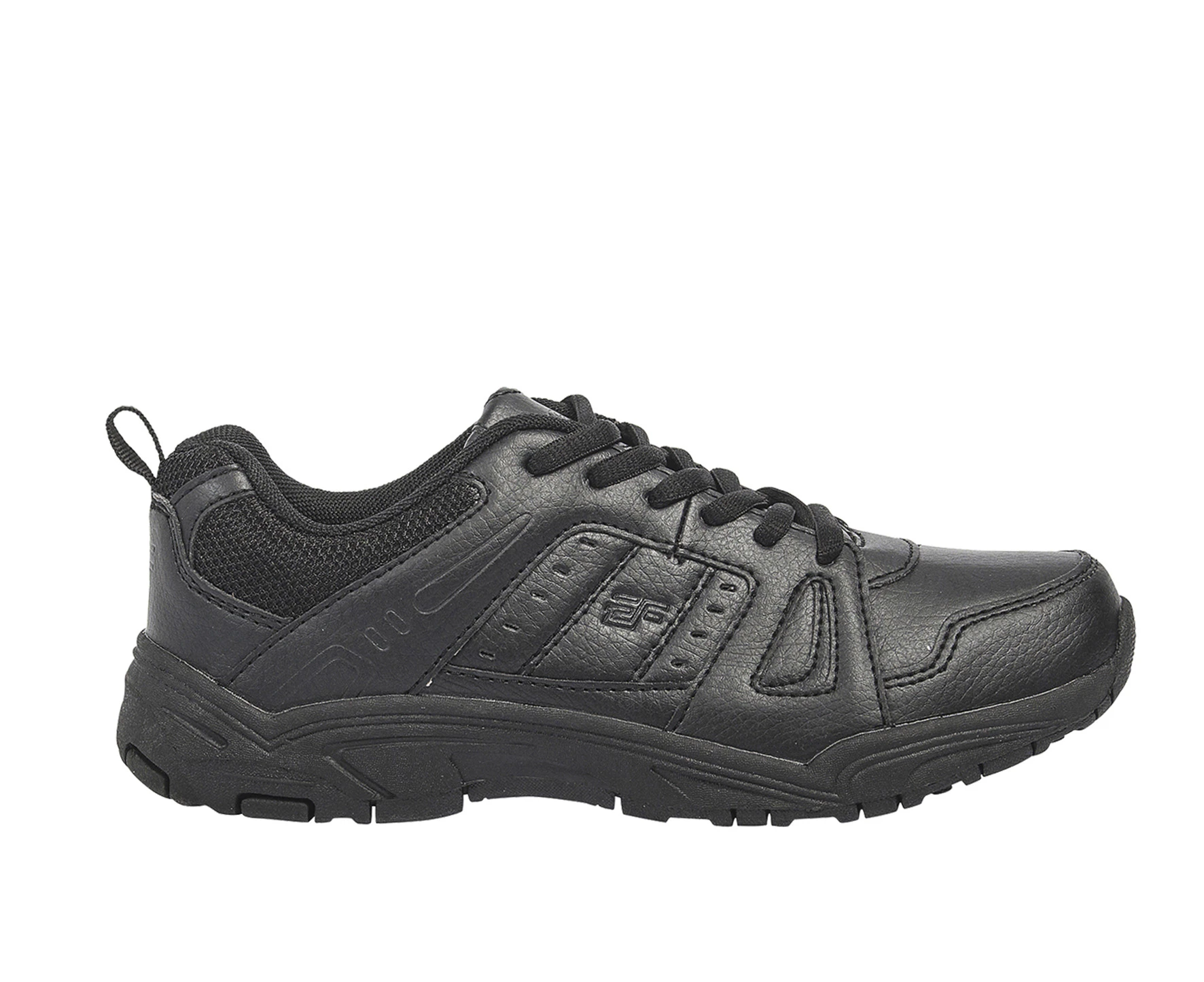 Tie 2 Everflex School Shoe Sneaker Trainer Sports Kid's - Black