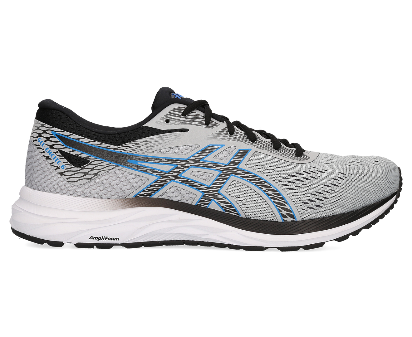 ASICS Men's GEL-Excite 6 Running Shoes - Mid Grey/Electric Blue | Www ...