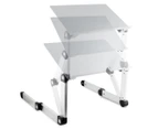 Ergonomic Laptop Desk Stand - Silver