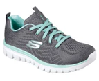 Skechers Women's Graceful Get Connected Sports Training Shoes - Charcoal/Green