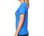 Nike Women's Just Do It Swoosh Crew Tee / T-Shirt / Tshirt - Blue