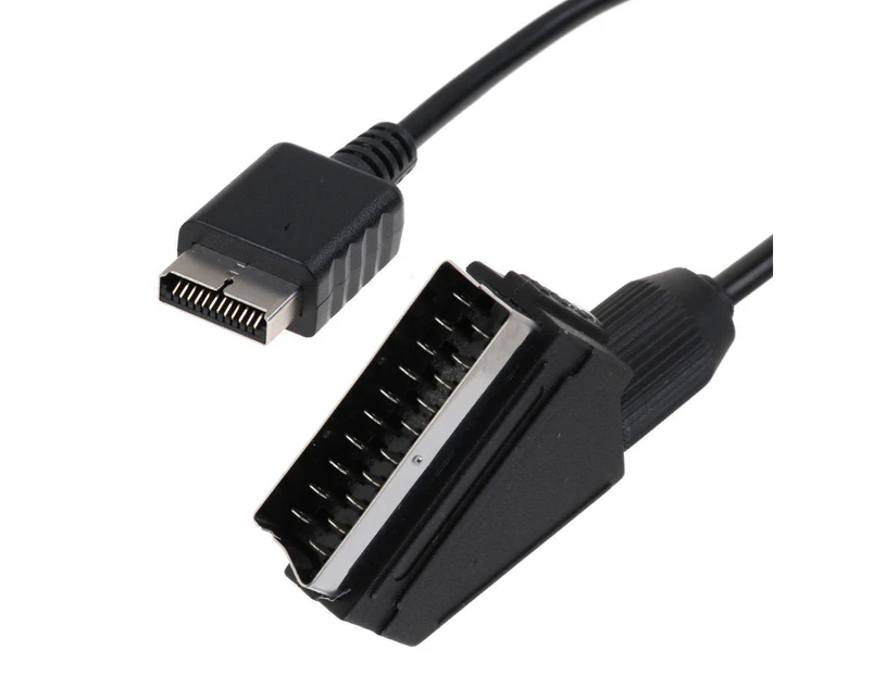 1.8m RGB Scart Cable Lead for PlayStation 1 2 3 PsOne Slimline PS1 PS2 PS3 PAL