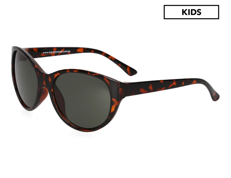 Freckles Kids' Oval Sunglasses - Tortoise/Green