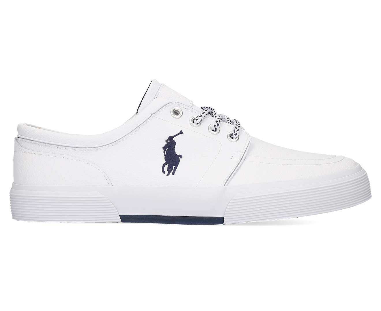 Polo Ralph Lauren Men's Faxon Low Sneakers - White Sports Leather ...