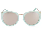 Freckles Kids' Cat Eye Sunglasses - Blue/Rose Gold Mirror
