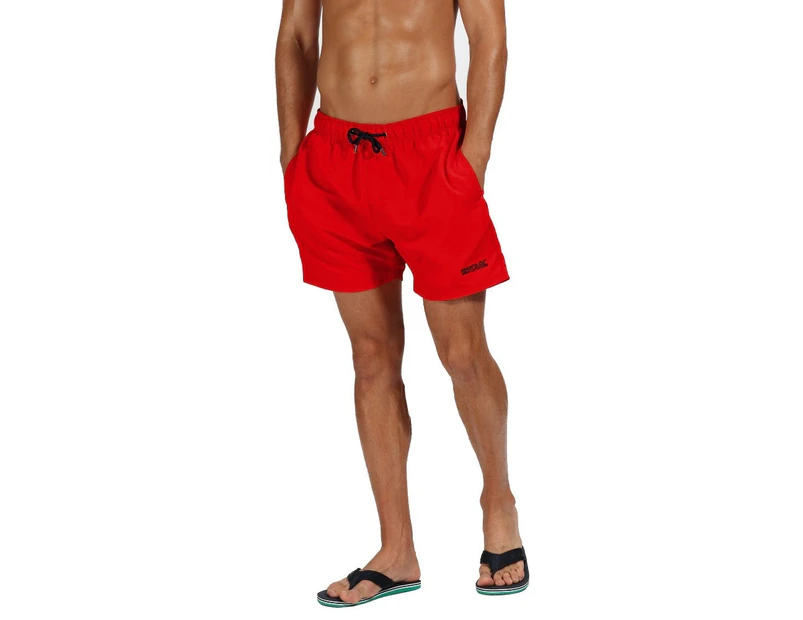 Regatta Mens Mawson II Quick Dry Adjustable Swim Shorts - Pepper