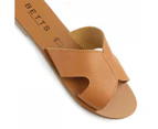 BETTS REAL LEATHER Women's CAPRICE Sandals Tan