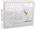 Inflatable Pool Float White Swan Baby Swimming Ring Airtime