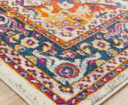 Rug Culture 230x160cm Babylon Florette Vintage Look Rug - Multi/Rust