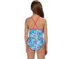 Regatta Girls Takisha Polyamide Elastane Swimsuit Swimming Costume - BlueTropical