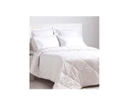 Single Size Bed Luxury Australian Made WOOLRICH 100% Japara Cotton Cover Wool Quilt / Doona / Duvet 500GSM 140x210cm