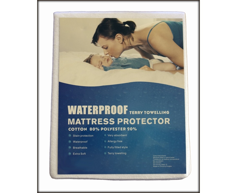 king size terry towelling waterproof mattress protector
