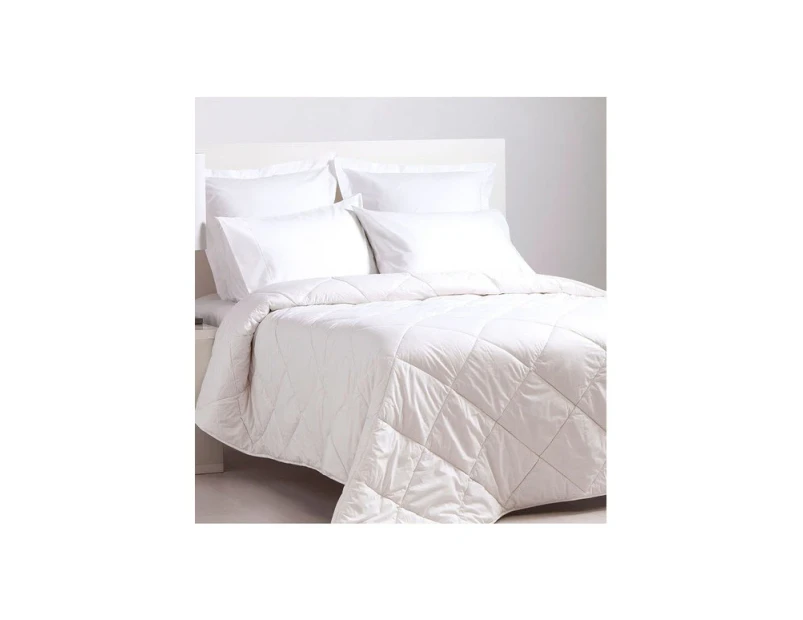 King Size Bed Luxury Australian Made WOOLRICH 100% Japara Cotton Cover Wool Quilt / Doona / Duvet 500GSM  240x210cm