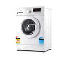 Devanti 7kg Front Load Washing Machine Quick Wash 24h Delay Start Automatic