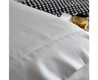 100% Cotton 650tc Soft Sateen Fabric Plain Grey Quilt Cover Set