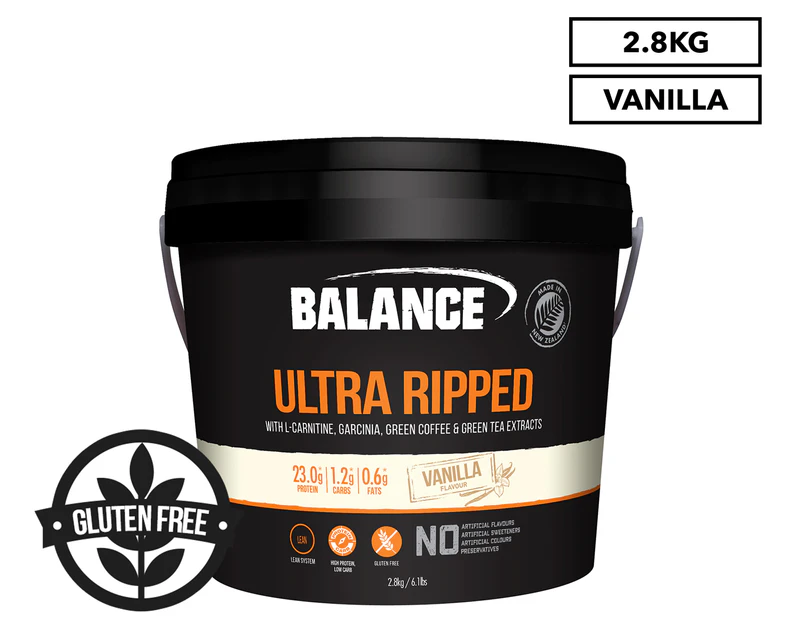 Balance Ultra Ripped Protein Powder Vanilla 2.8kg