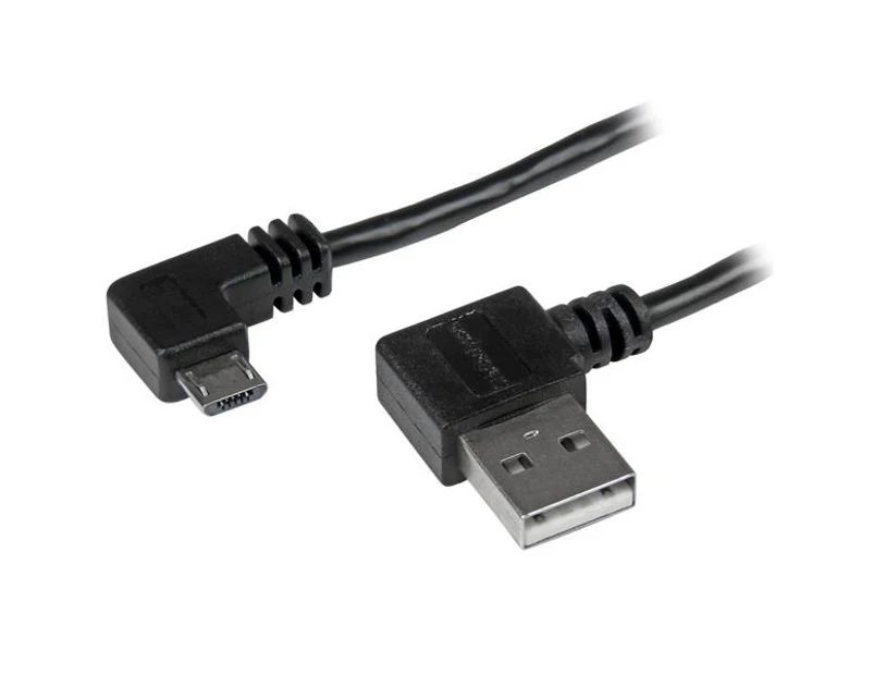 StarTech 2 m 6 ft Micro-USB Male to Male Cable with Right-Angled Connectors