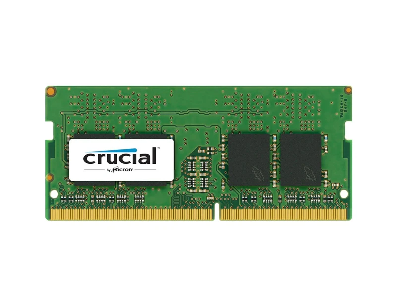 Crucial 4GB DDR4 Laptop RAM SODIMM - 2400 MT/s (PC4-19200) - CL17 - SR x8 - [CT4G4SFS824A]