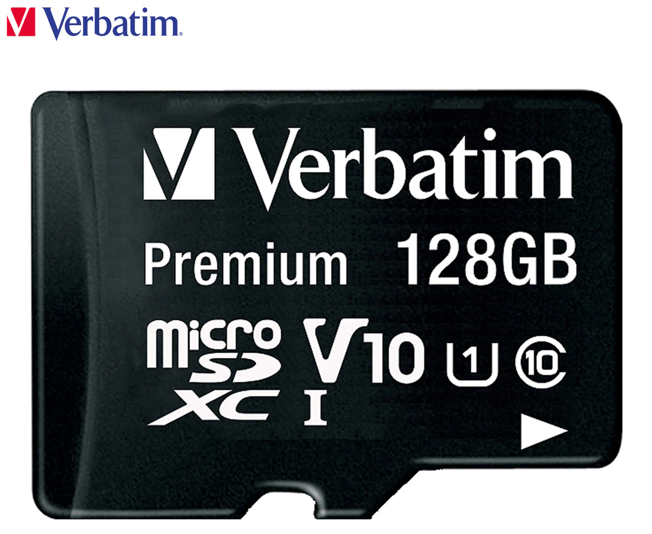 Verbatim Micro SDXC 128GB Memory Card Class 10 UHS-I File Storage w/ SD Adaptor