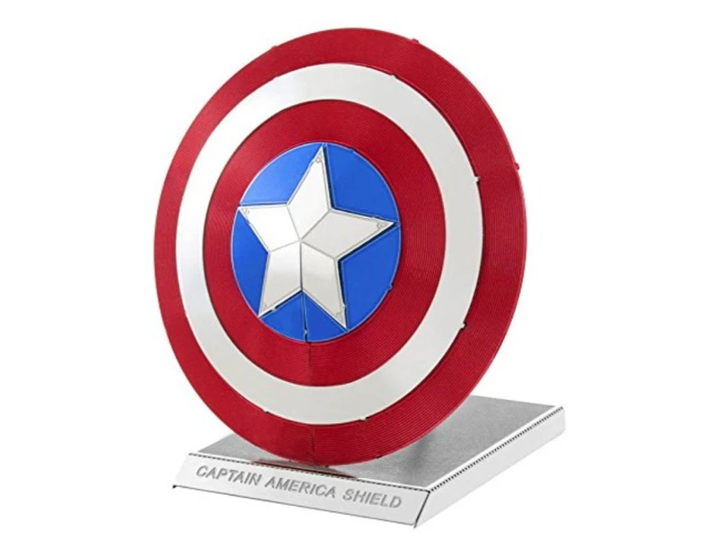 Fascinations Metal Earth Marvel Captain Americas Shield 3D Metal Model Kit