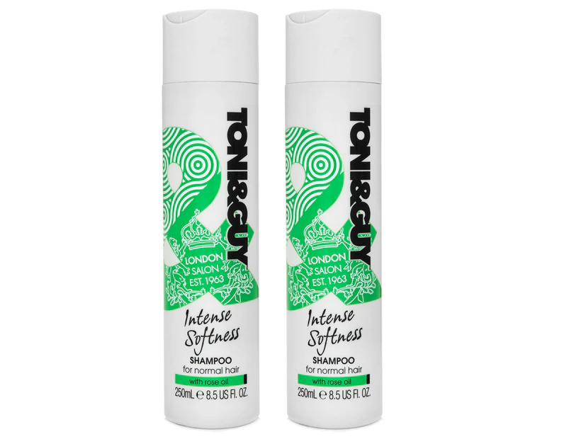 2 x Toni & Guy Intense Softness Shampoo For Normal Hair 250mL