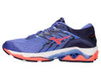 Mizuno Women's Wave Horizon 2 Shoe - Baja Blue/Coral