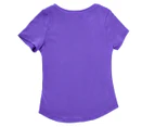 Nike Girls' Interstellar Scoop Neck T-Shirt - Violet