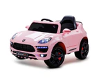 ROVO KIDS Ride-On Car PORSCHE MACAN Inspired Electric Toy Battery 12V Pink