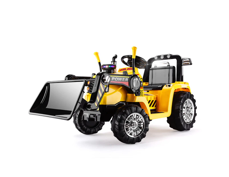 Rovo Kids Ride-On Bulldozer Loader Digger Tractor Electric Car Battery Children Toy