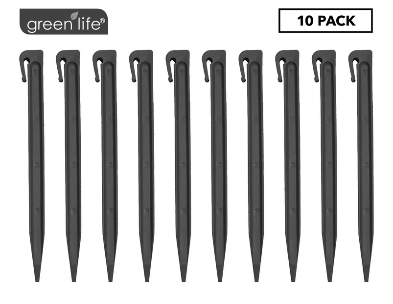 Greenlife Plastic Garden Peg 10-Pack - Black
