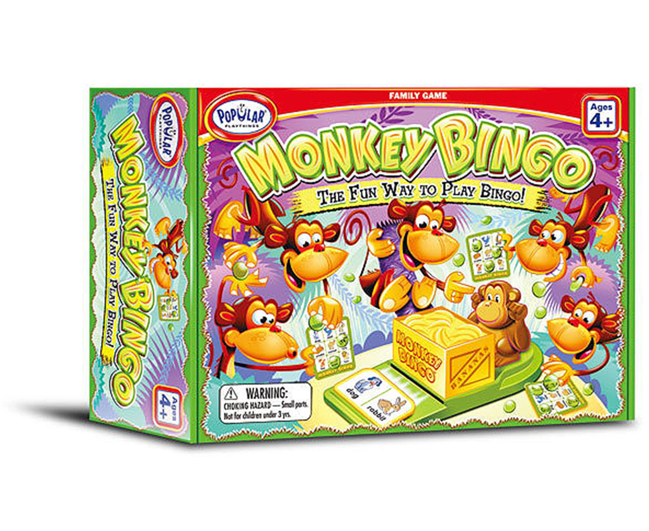 Popular Playthings Monkey Bingo Children's/Kid's/Family Strategy Card Game 4y+