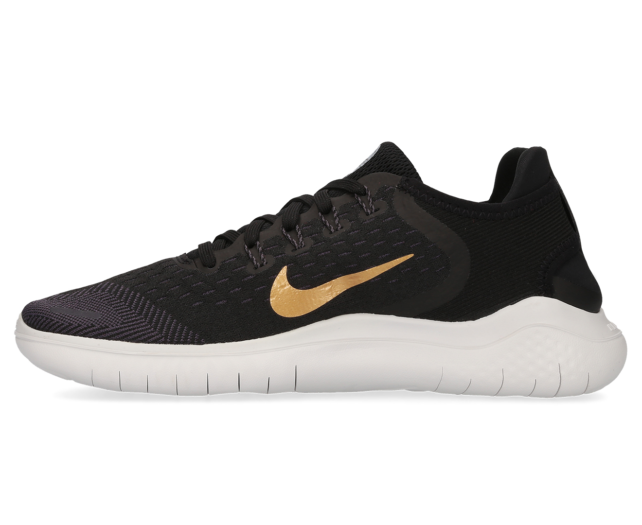 Nike Women's Free Run 2018 Shoe - Black/Gold/Grey | Catch.co.nz