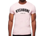 H'echbone Men's Cotton Tee / T-Shirt / Tshirt - Rose