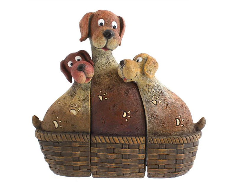 Dog Family In Basket