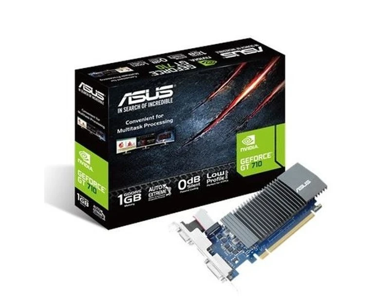 Asus GT710, 1GB DDR5, PCIe2, VGA, DVI, HDMI, Silent