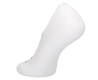 Calvin Klein Men's Size 7-12 No Show Logo Liner Socks 3-Pack - White