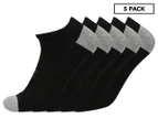 Champion Men's Double Dry Low-Cut Sock 5-Pack - Black/Grey